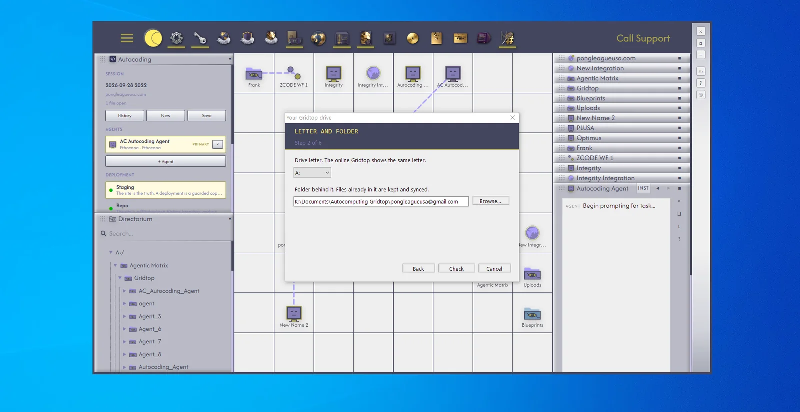 The Autocomputing '26 installer, at the PC drive component page.